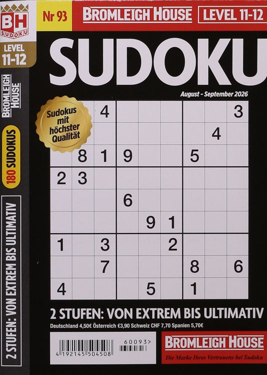 Brom. Sudoku Level 11-12