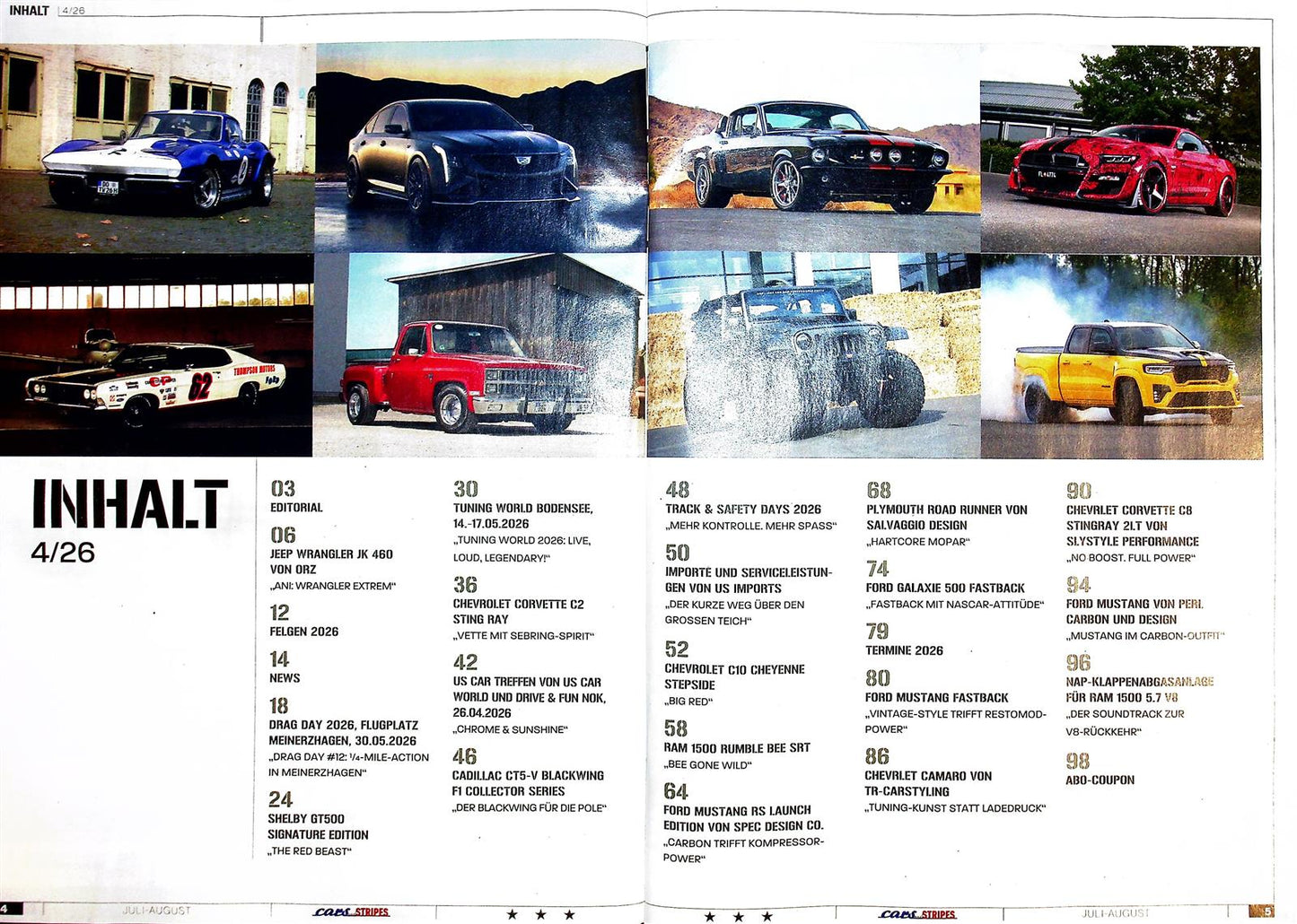 Cars & Stripes Magazin