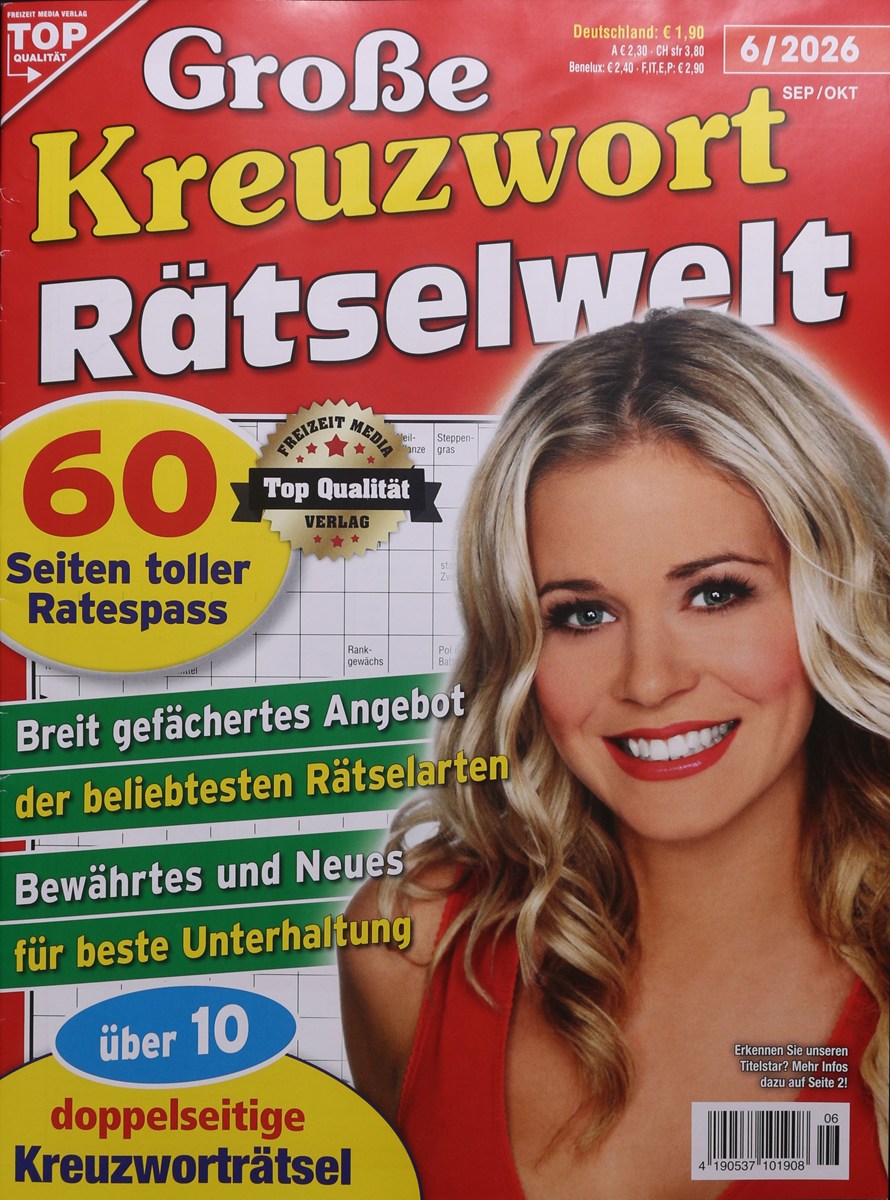 Große Kreuzwort Rätselwelt