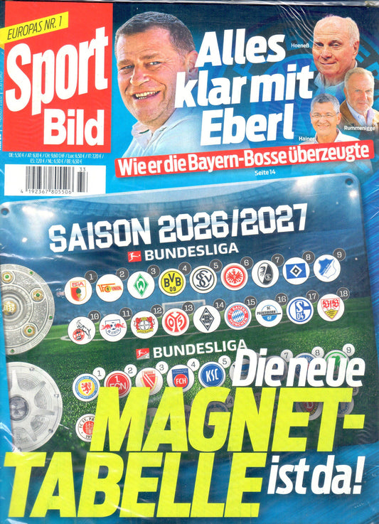 Sport Bild mit Magnettabelle